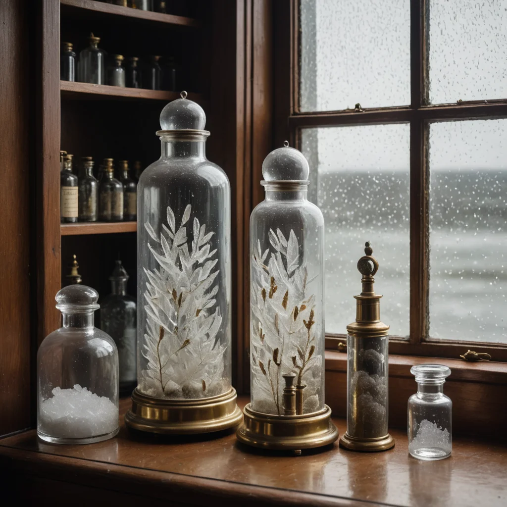 Storm Glass Cabinet at the Lighthouse — SDXL AI prompt
