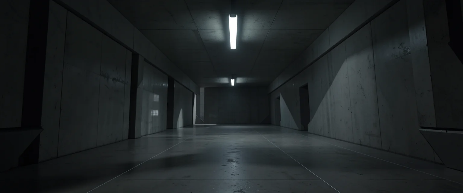 City Hallway Echoes — Flux AI prompt
