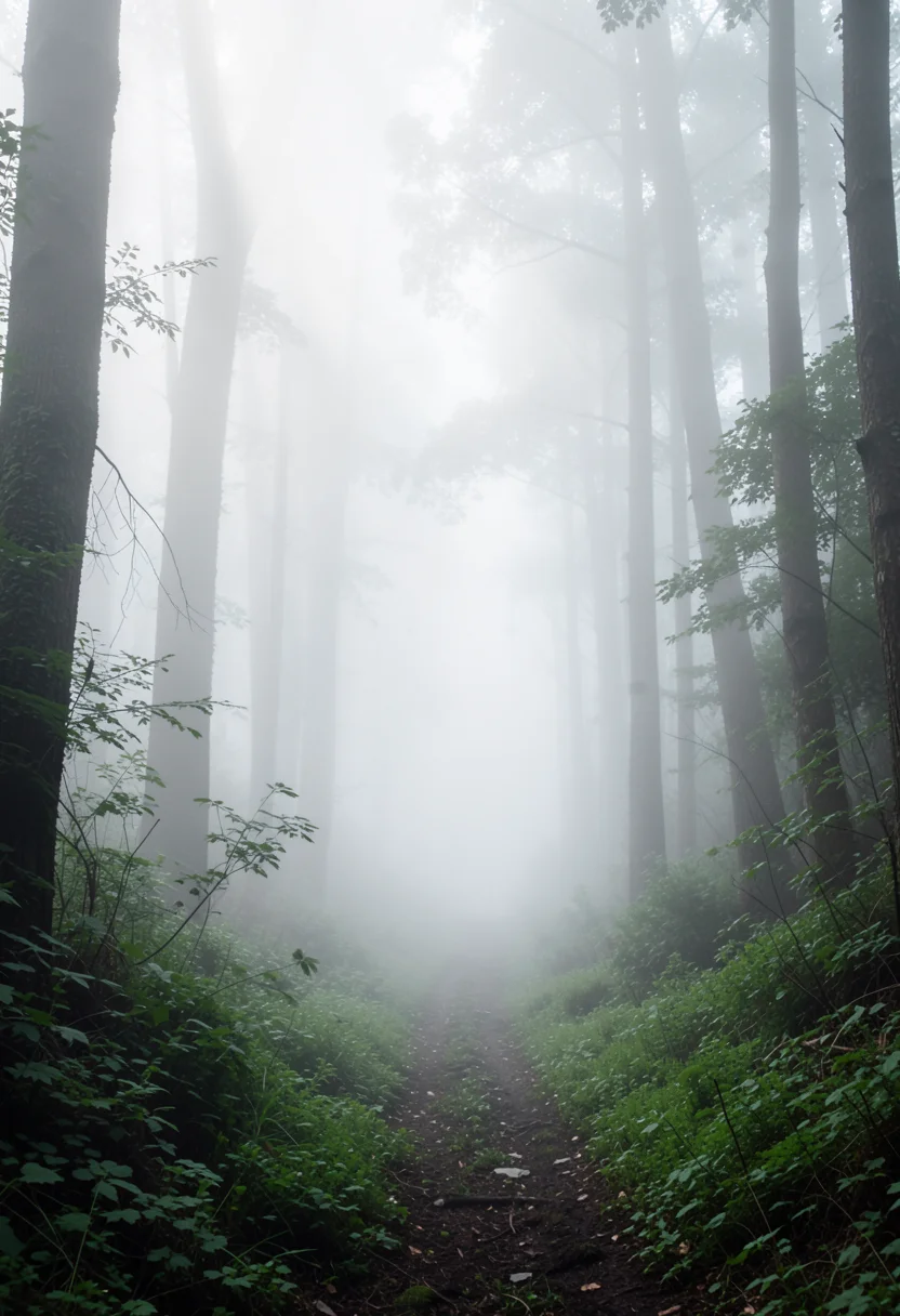 Liminal Forest Mist — Flux AI prompt