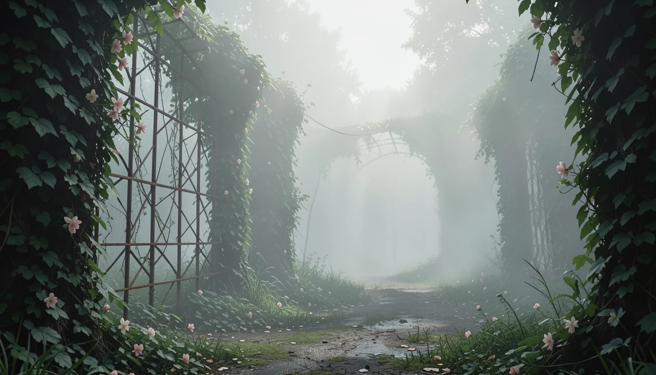 Liminal Garden Mist — Flux AI prompt