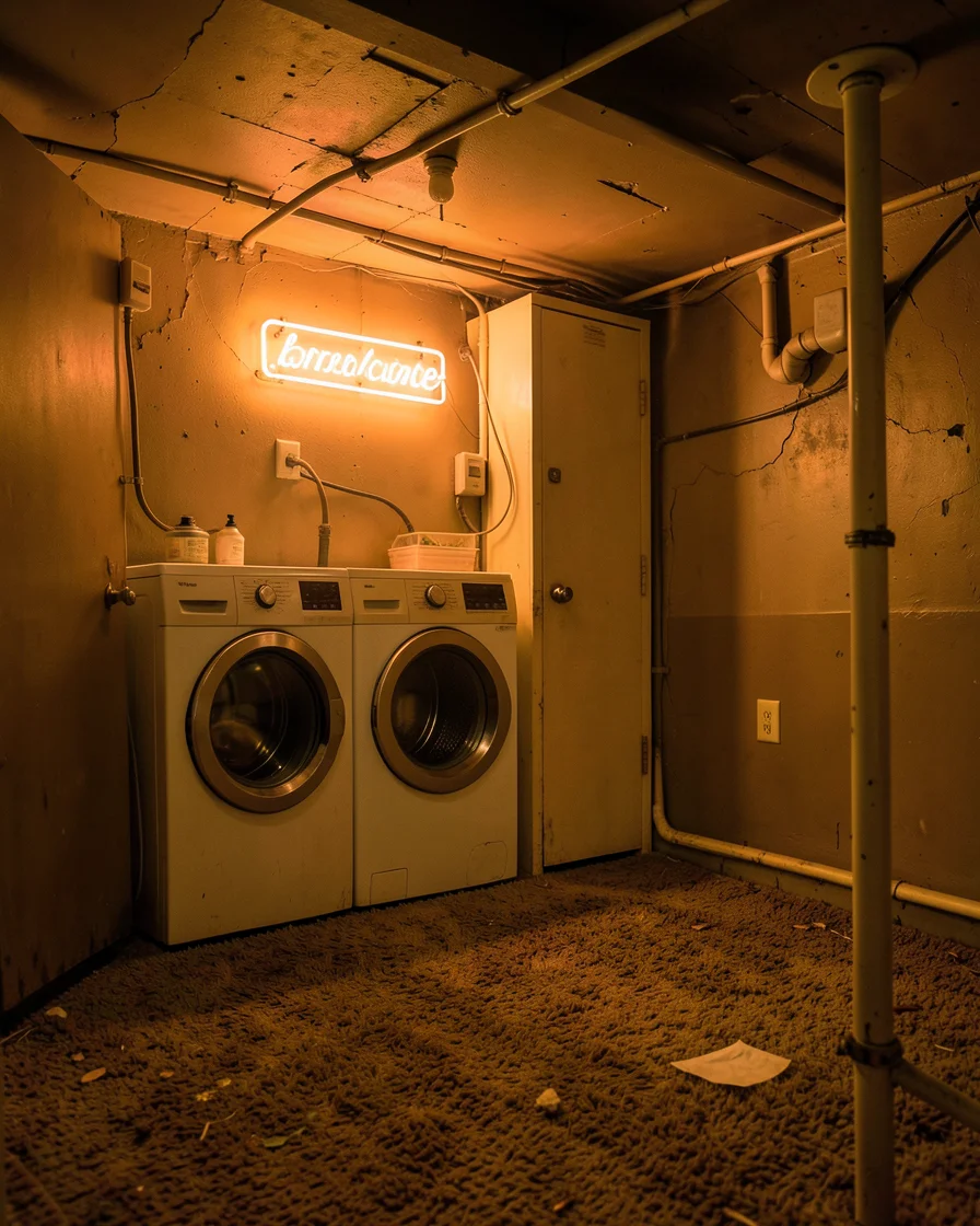 Liminal Laundry Room — Flux AI prompt