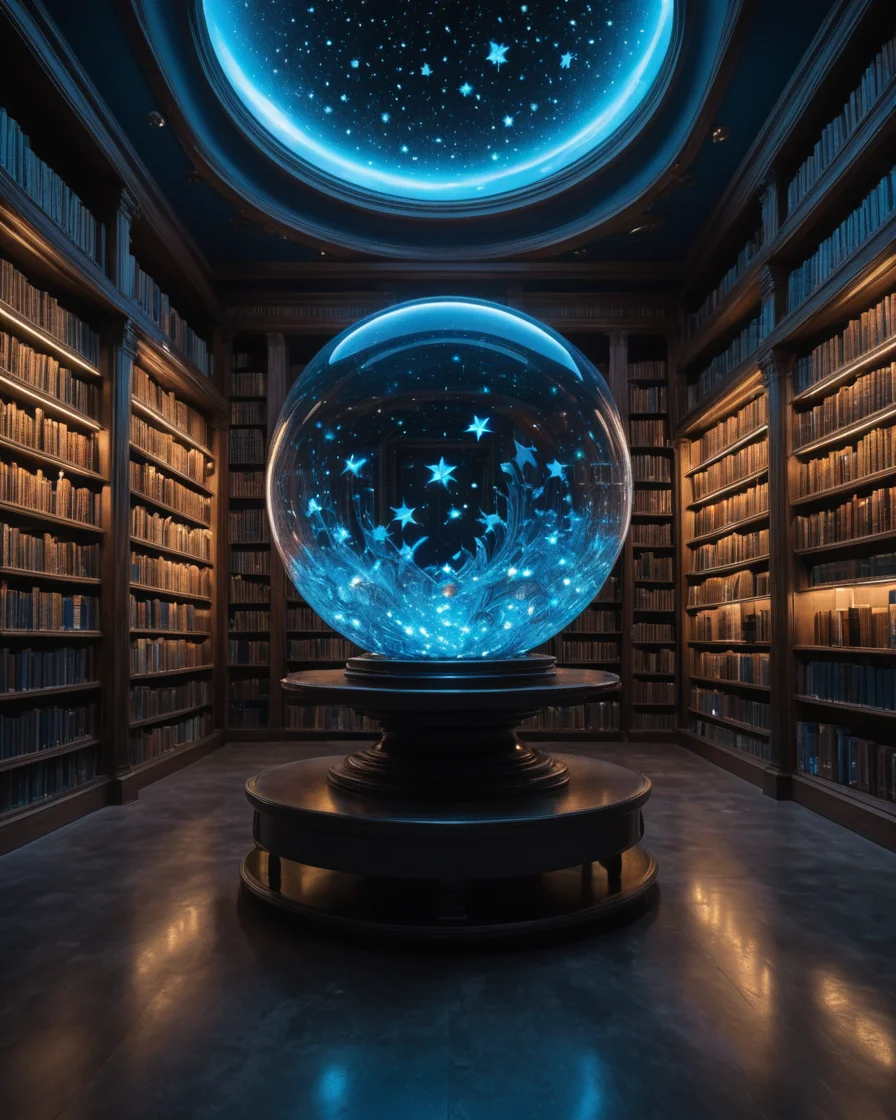 Liquid Crystal Library — SDXL AI prompt