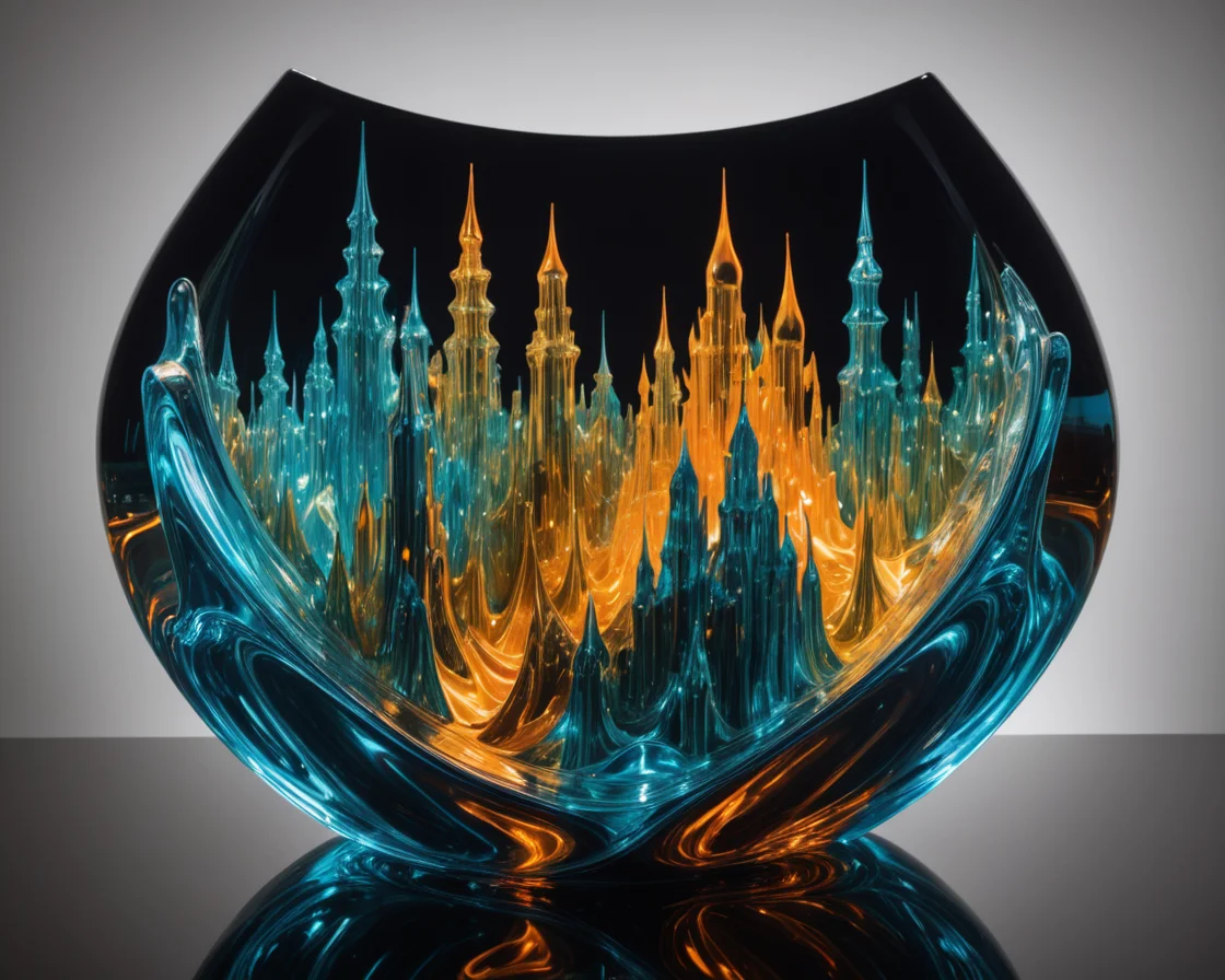 Fluid Architecture (still-life) — SDXL AI prompt