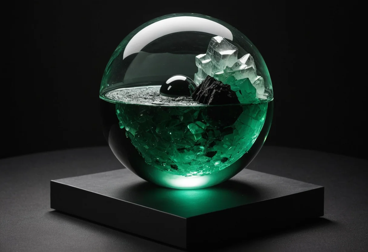 Emerald Displacement — SDXL AI prompt