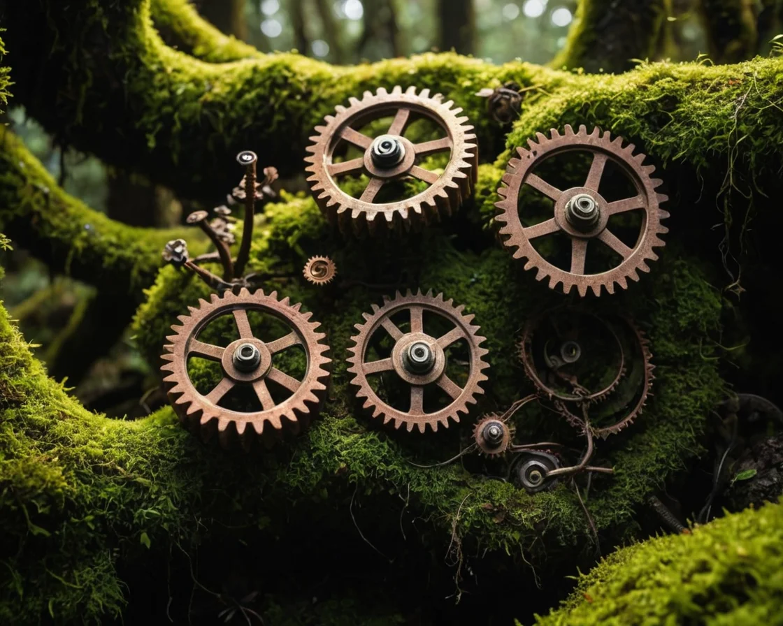 Verdigris Machine Growth — SDXL AI prompt