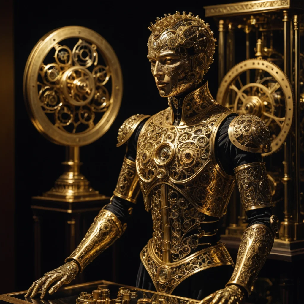 The Gilded Automaton — SDXL AI prompt