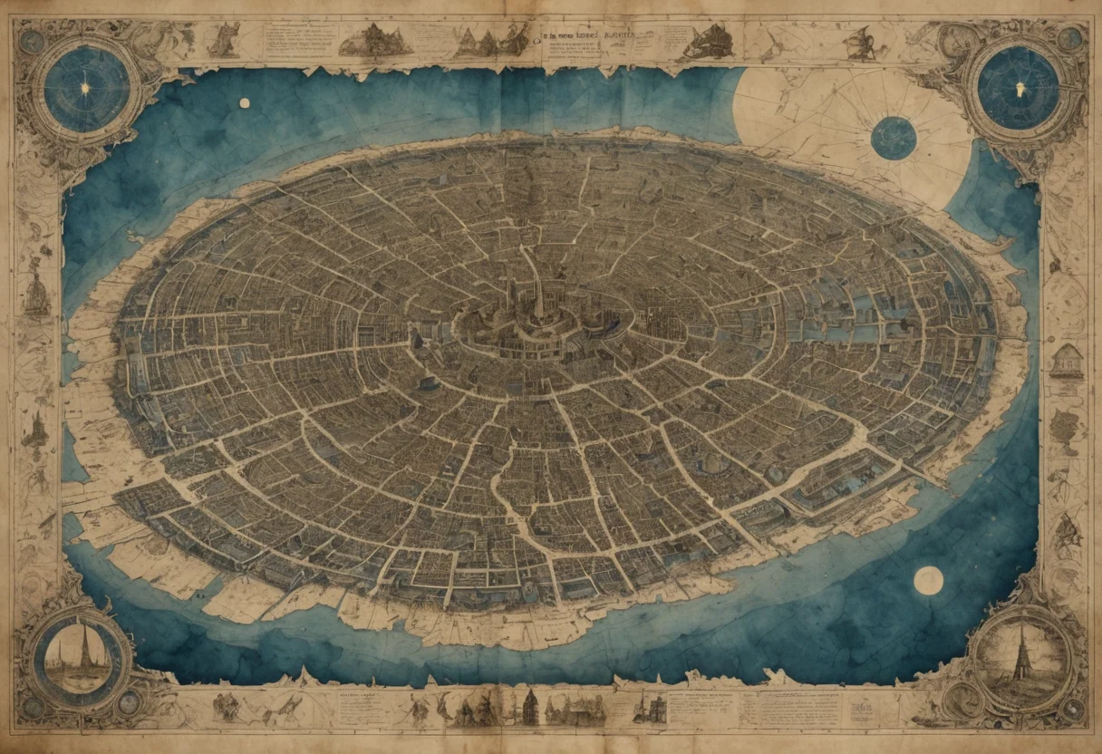 Melancholy Memory Map — SDXL AI prompt