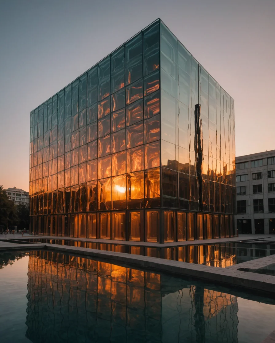 Melting Glass Structure — SDXL AI prompt