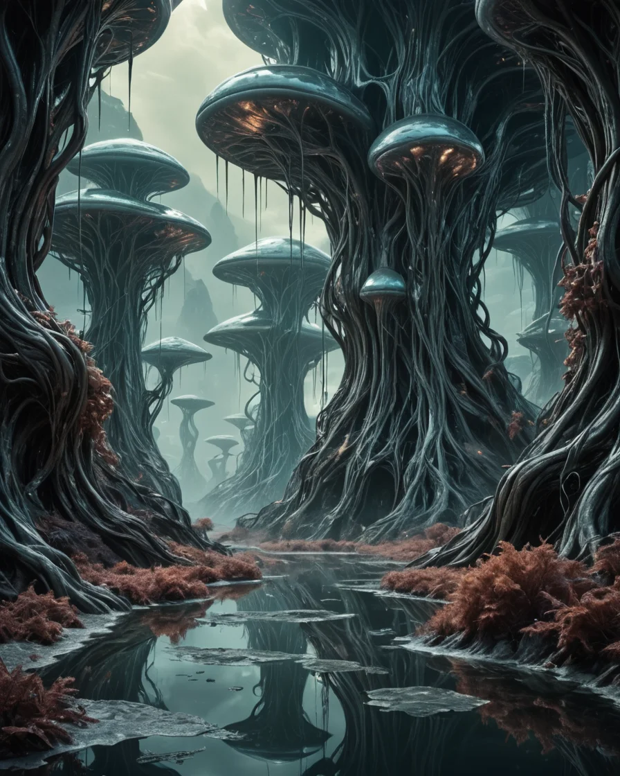 Liquid Flora — SDXL AI prompt