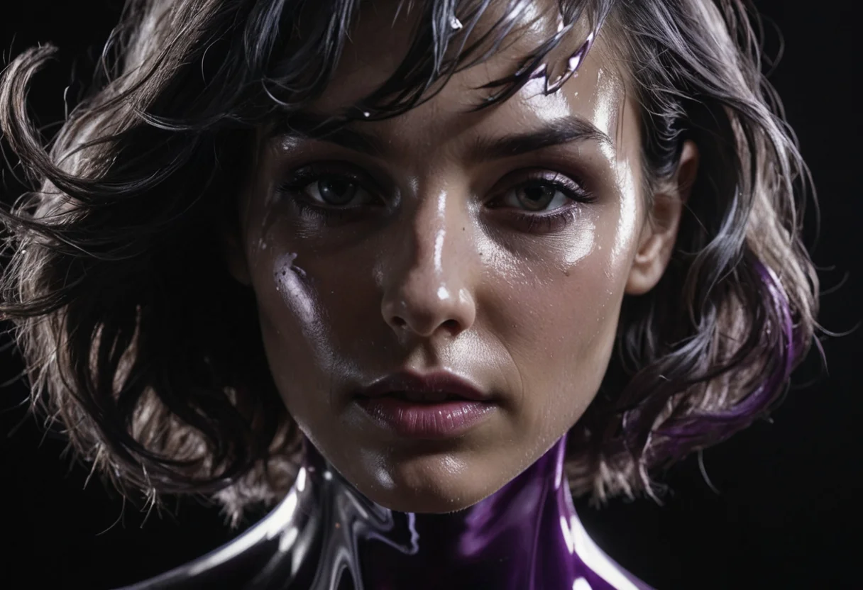 Liquid Mercury Portrait — SDXL AI prompt