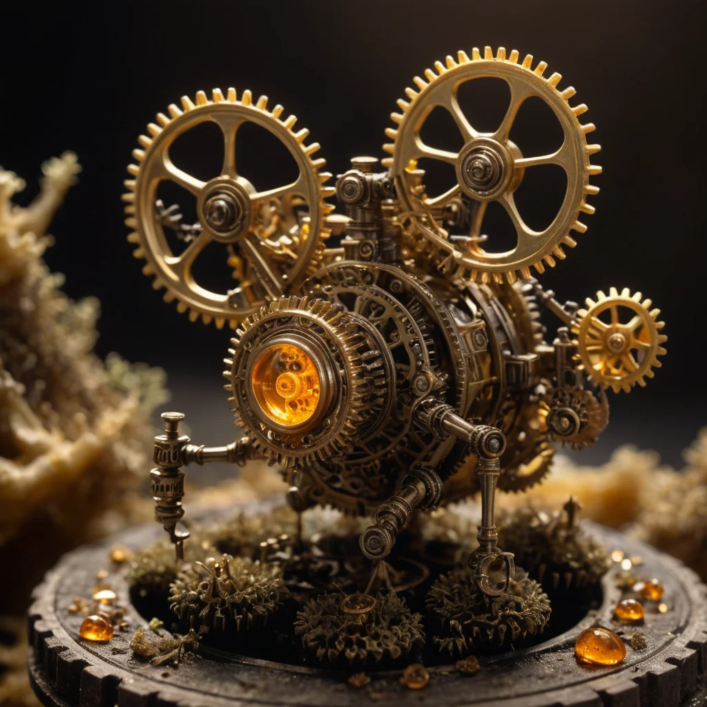 Micro-Engine and Spores — SDXL AI prompt