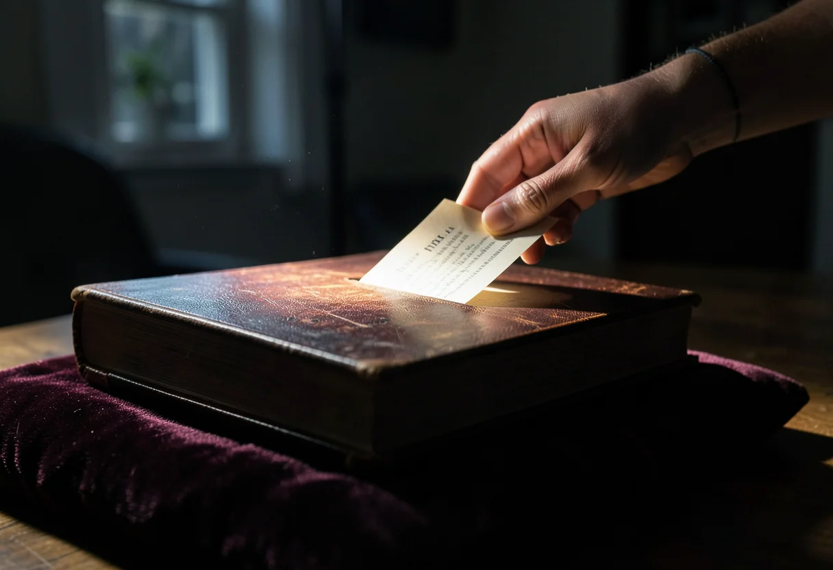 Midnight Tome Curiosity — Flux AI prompt