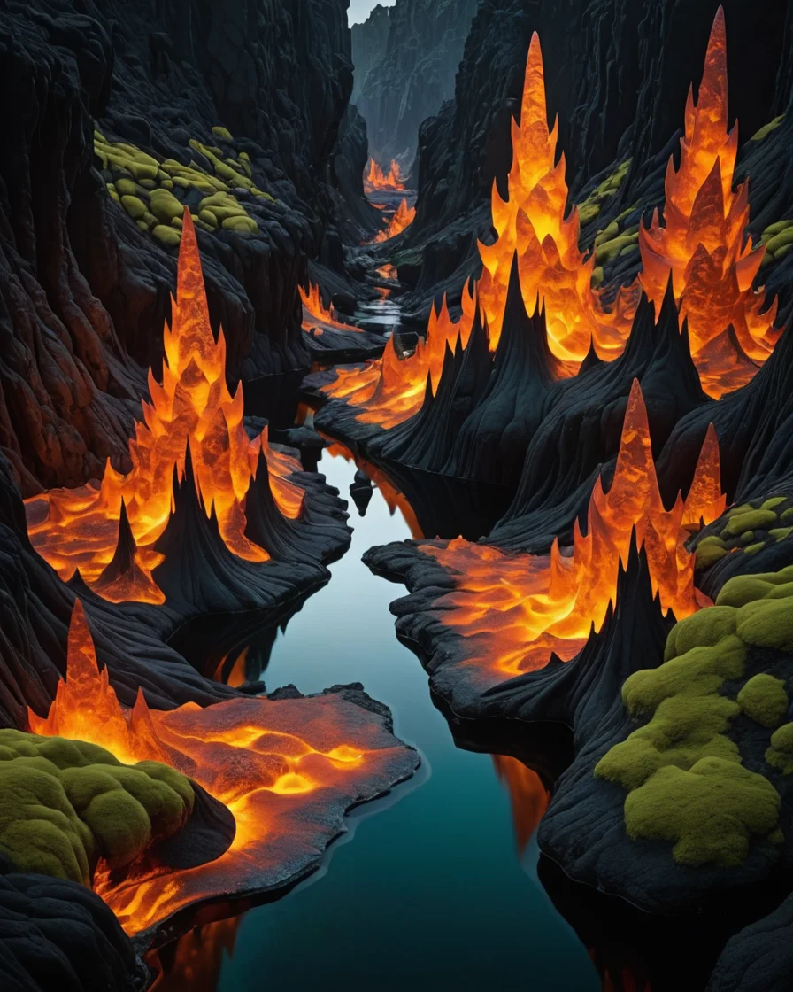 Obsidian Flow — SDXL AI prompt