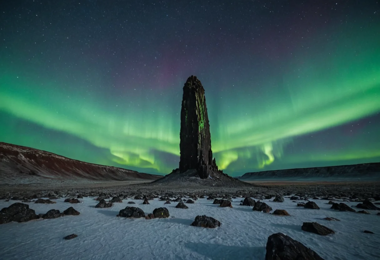 Monolith Aurora — SDXL AI prompt