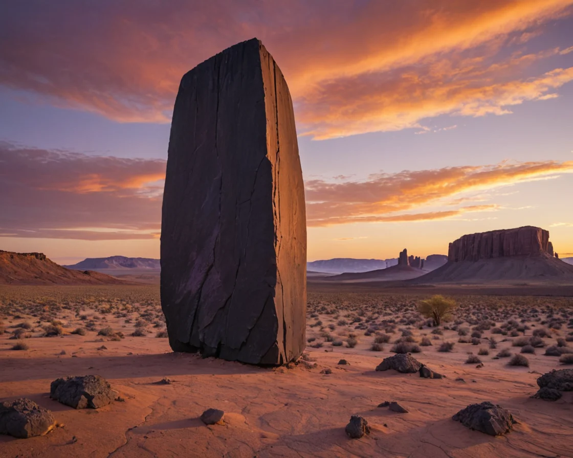 Monolith Desert — SDXL AI prompt