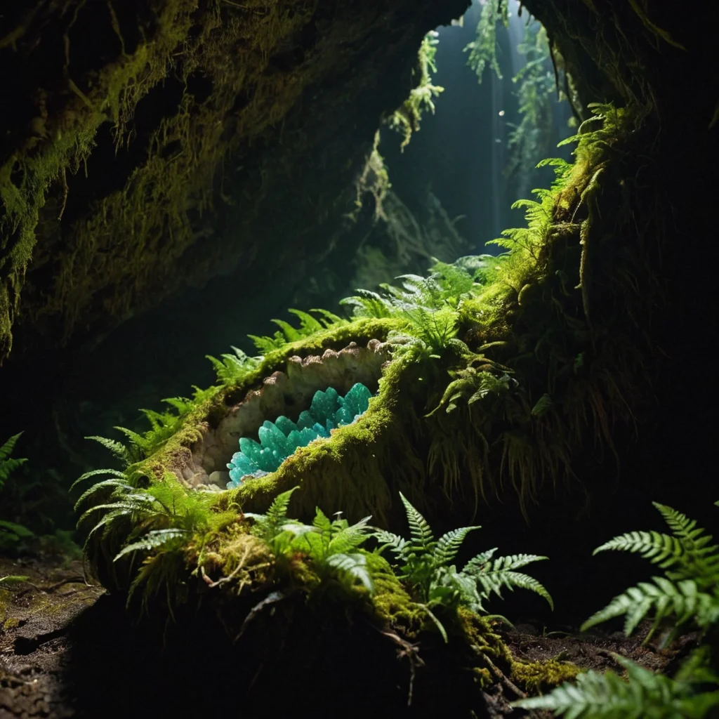 Geode Overgrowth — SDXL AI prompt