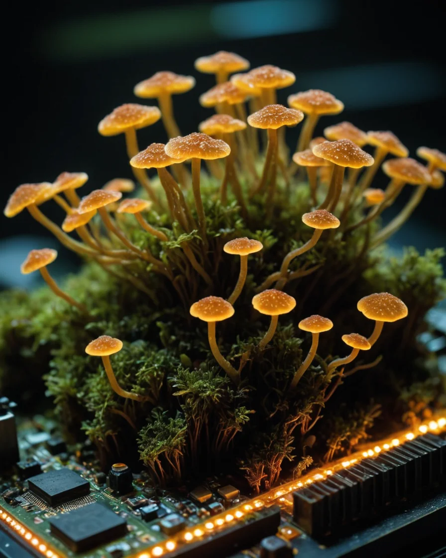 Silicon Bloom — SDXL AI prompt