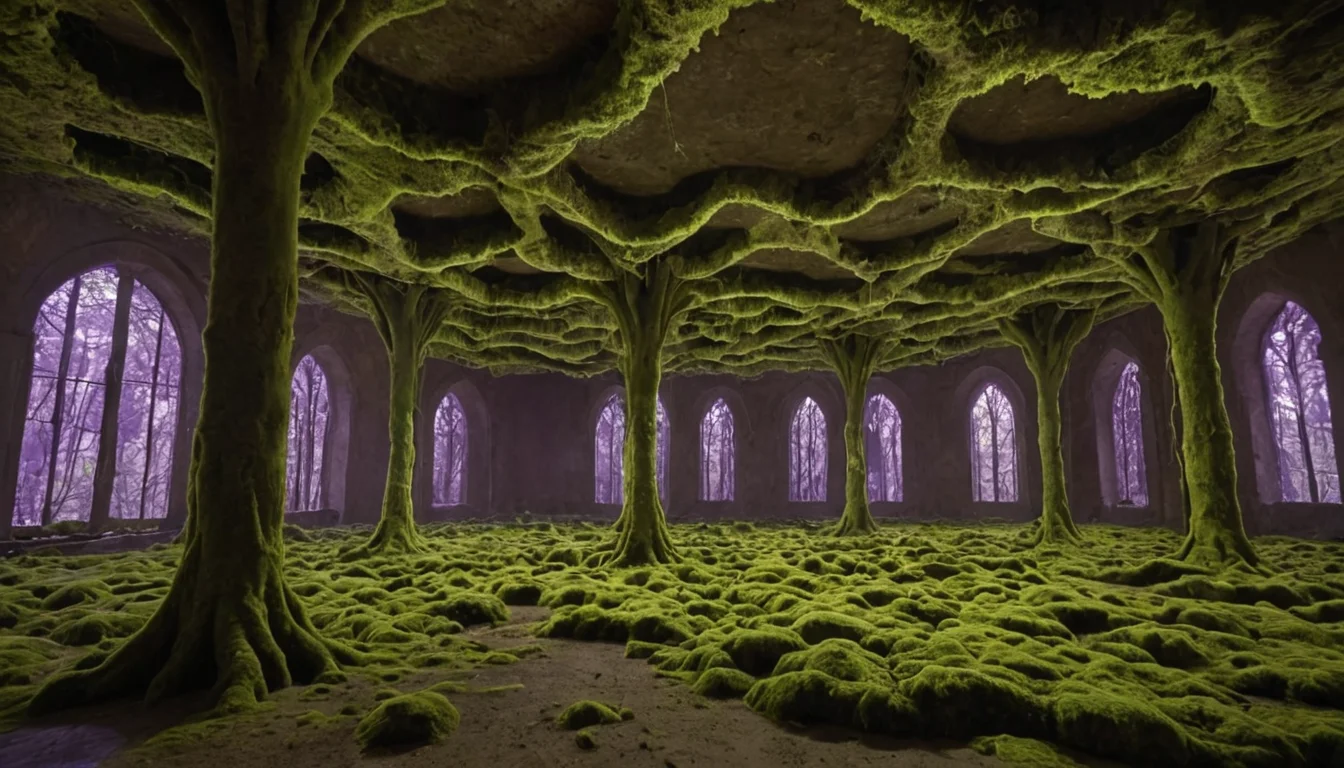 Fungal Basilica — SDXL AI prompt