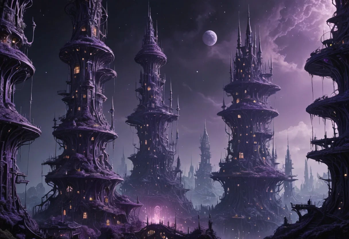 Myco-Citadel (architecture) — SDXL AI prompt