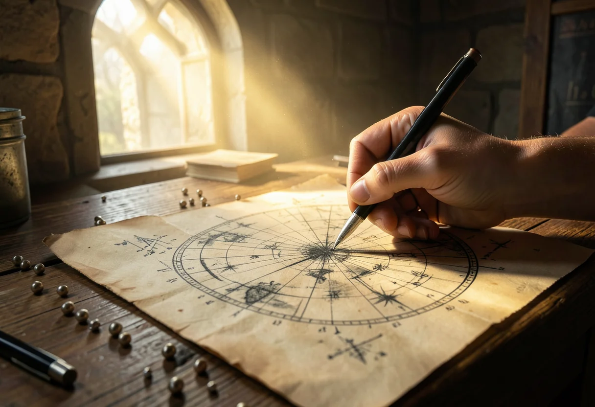 The Oracle's Ledger — Flux AI prompt