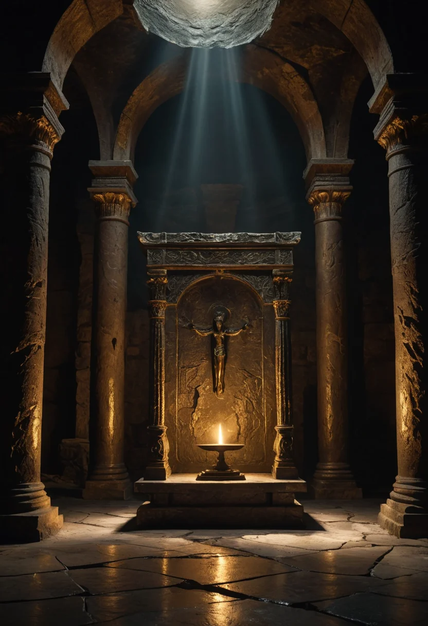 Bronze Oracle Chamber — SDXL AI prompt
