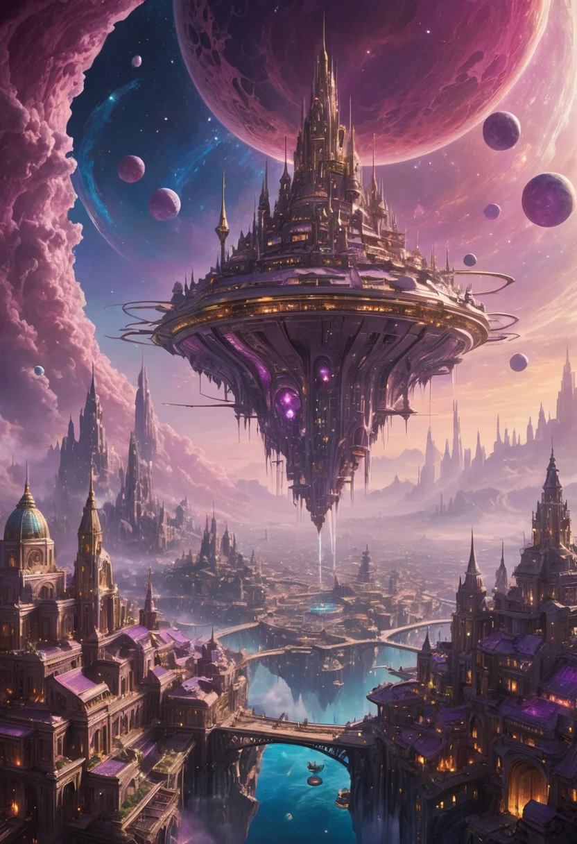 Ethereal Sky-City — SDXL AI prompt