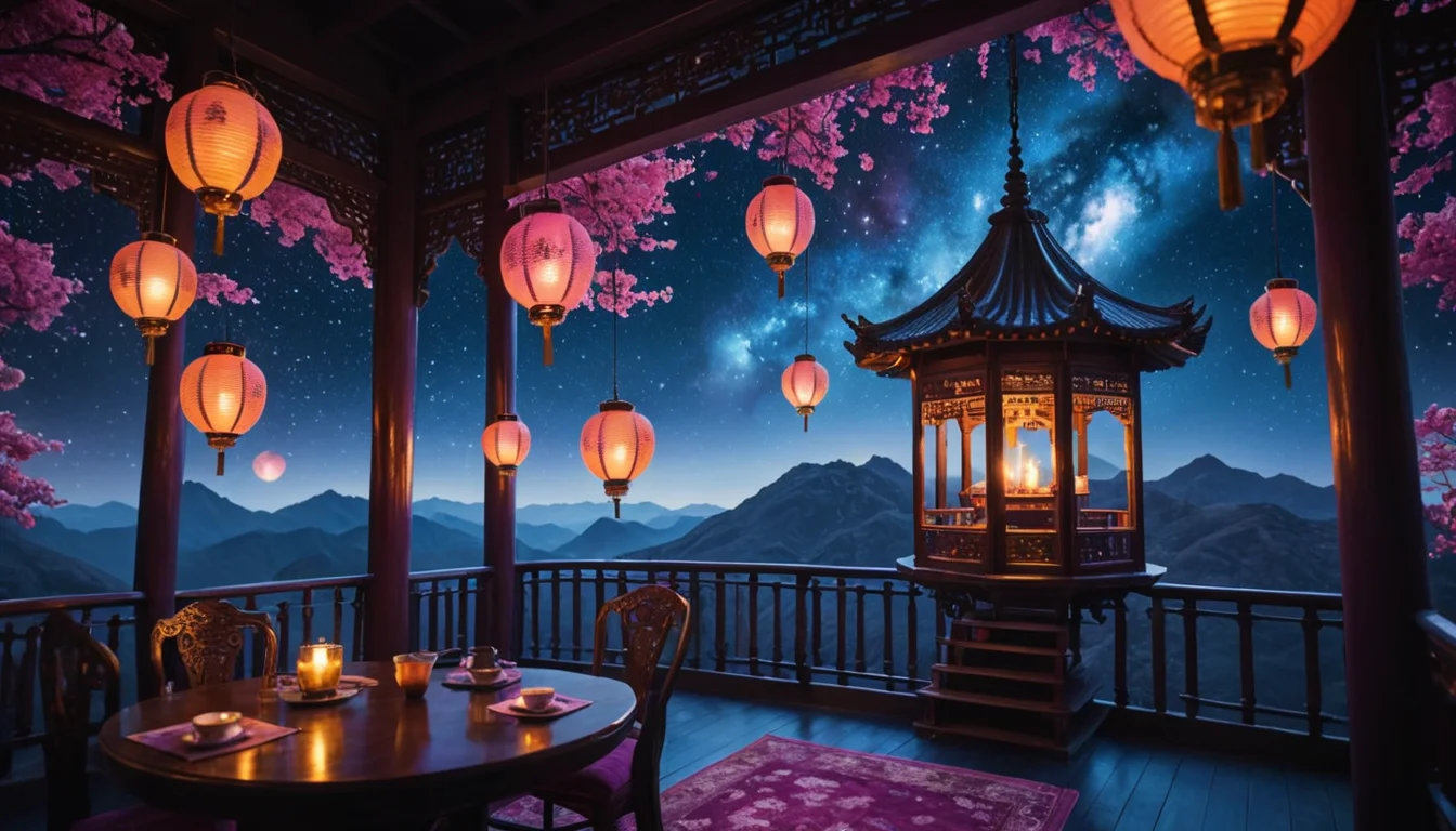 Nebula Tea-House — SDXL AI prompt