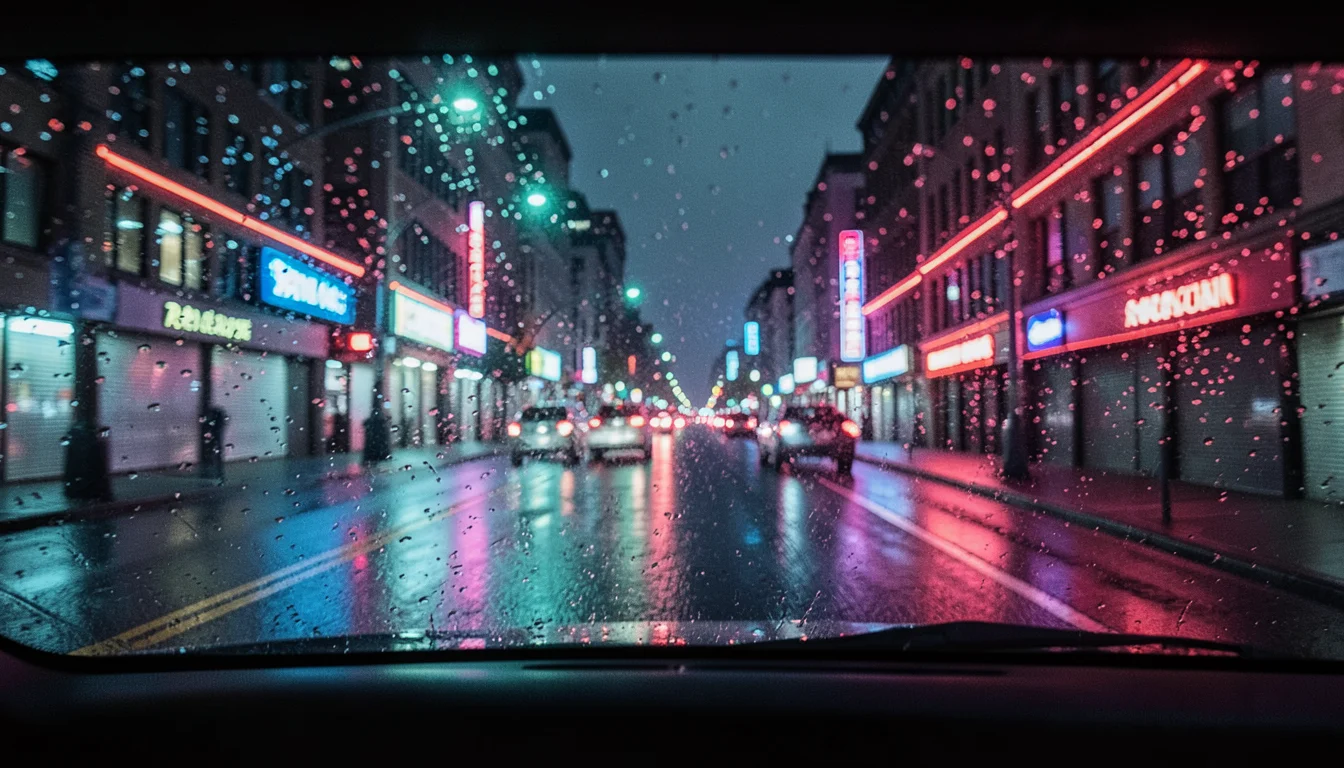 Neon Drive Blur — Flux AI prompt