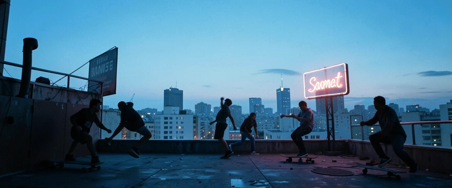 Rooftop Zenith — Flux AI prompt