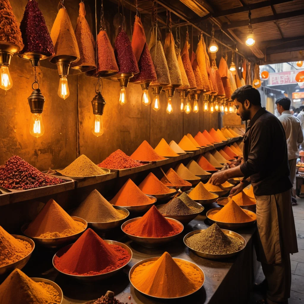 Spice Towers of the Night Bazaar — SDXL AI prompt