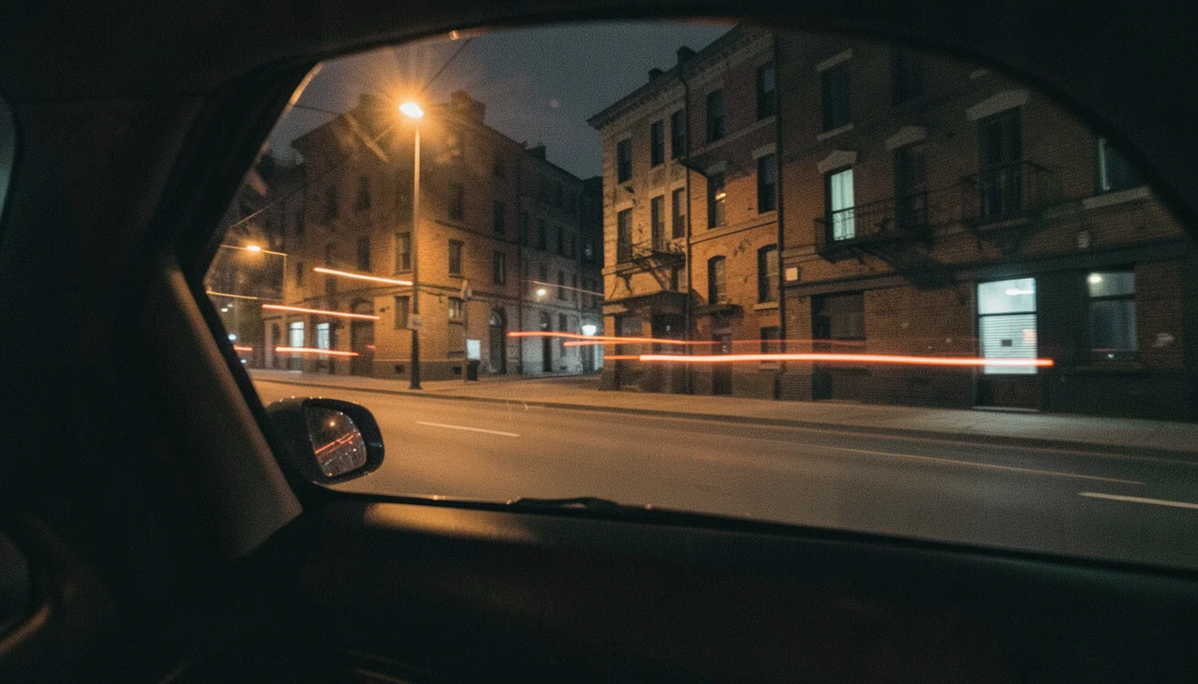 Streetlight Reflections — Flux AI prompt