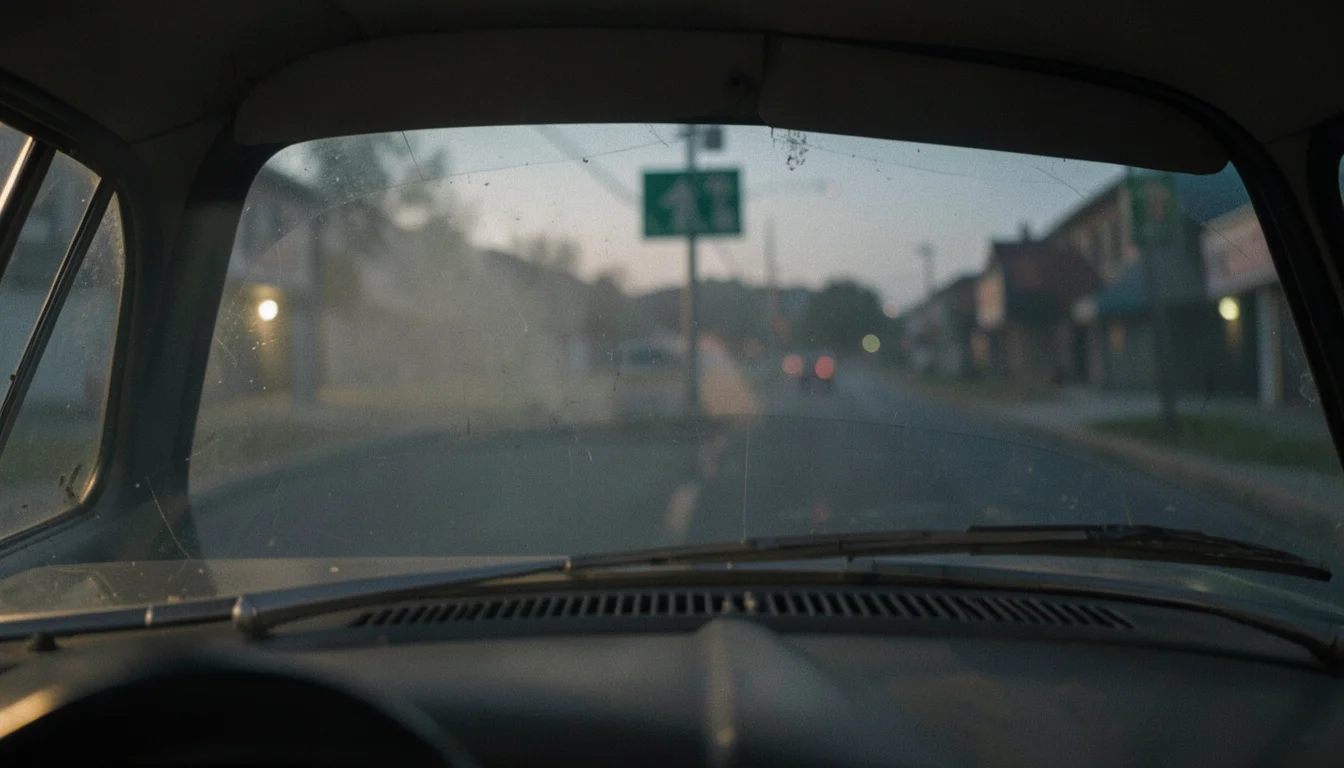 Empty Windshield — Flux AI prompt