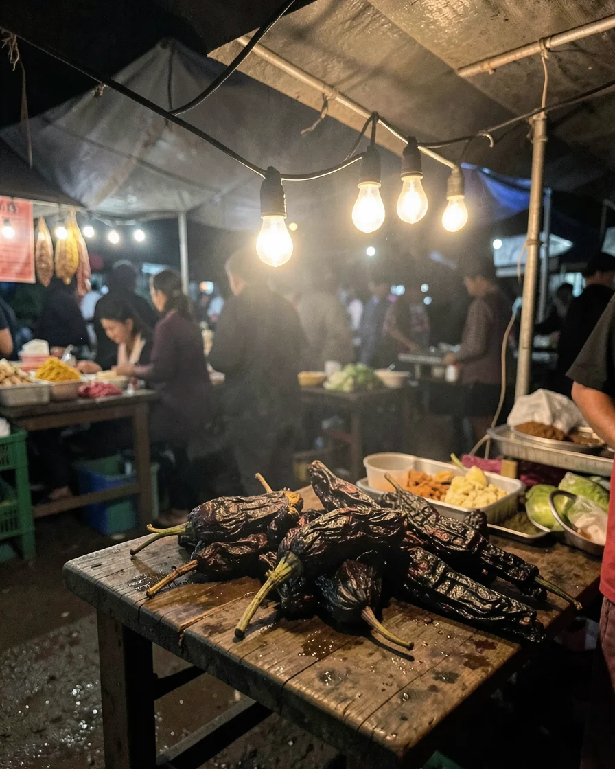 Night Market Bounty — Flux AI prompt
