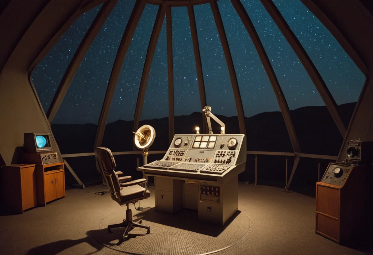 Empty Observatory at Dawn — SDXL AI prompt