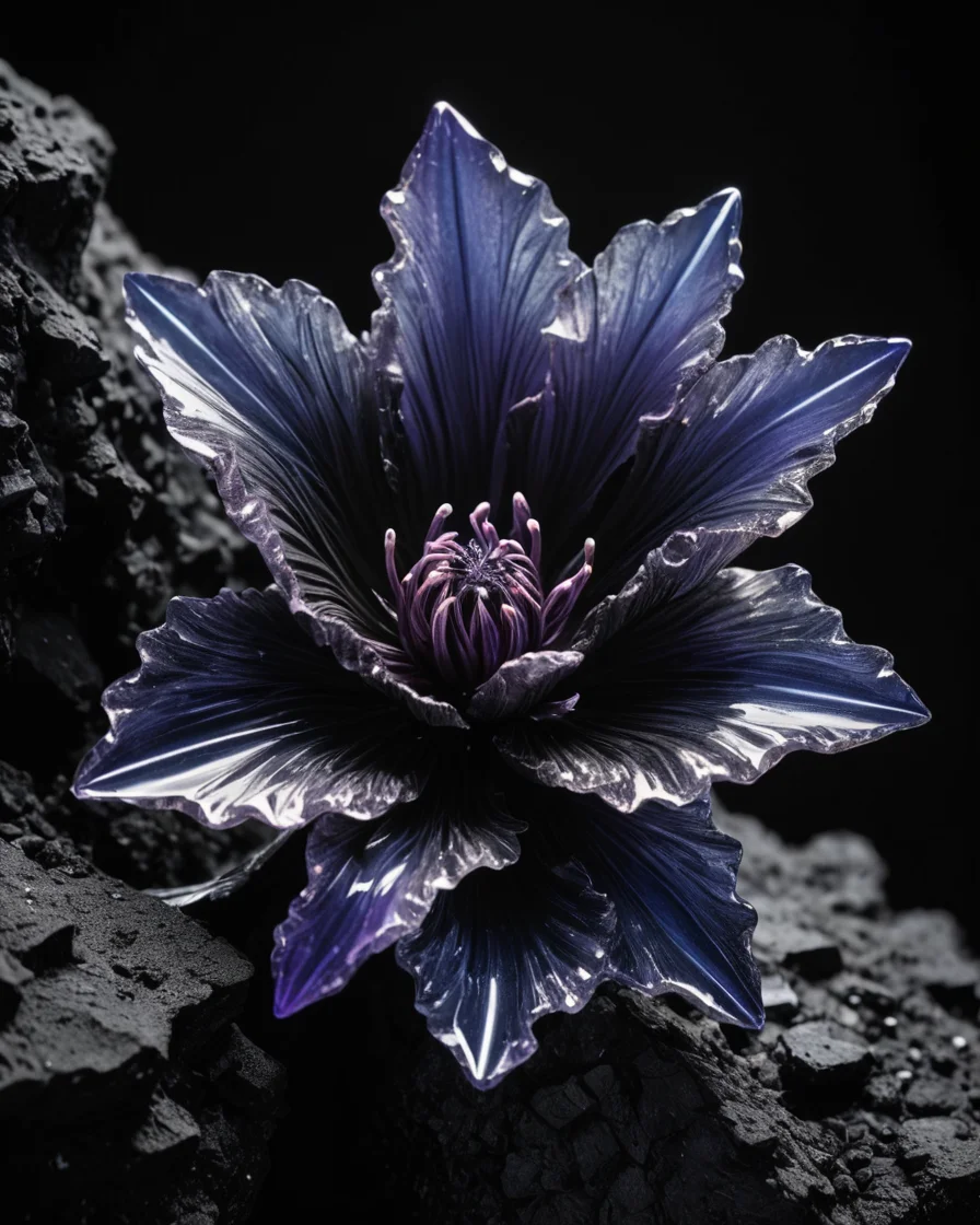 Obsidian Bloom Rift — SDXL AI prompt