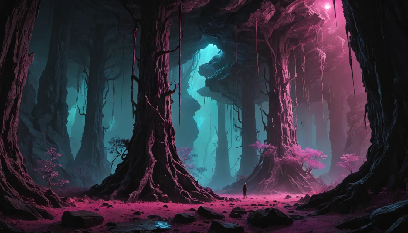 Obsidian Geode Forest — SDXL AI prompt