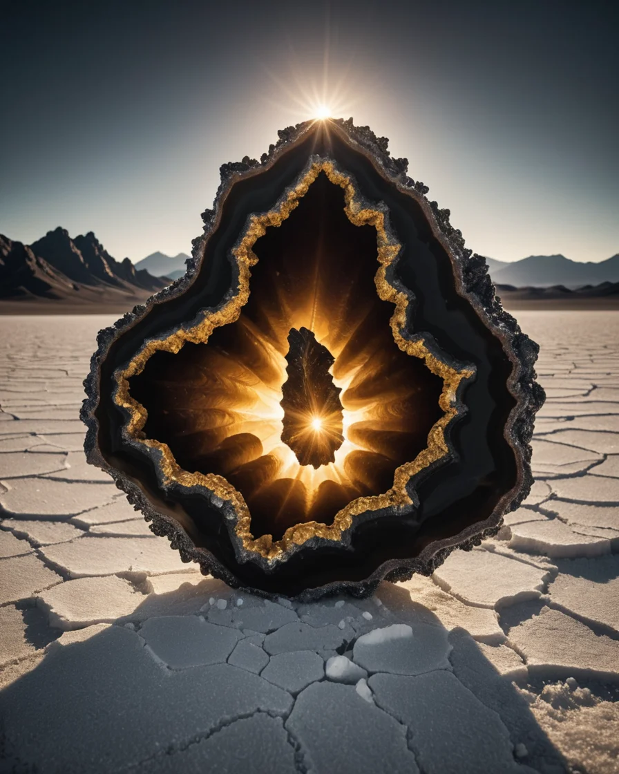 Obsidian Geode Ritual — SDXL AI prompt