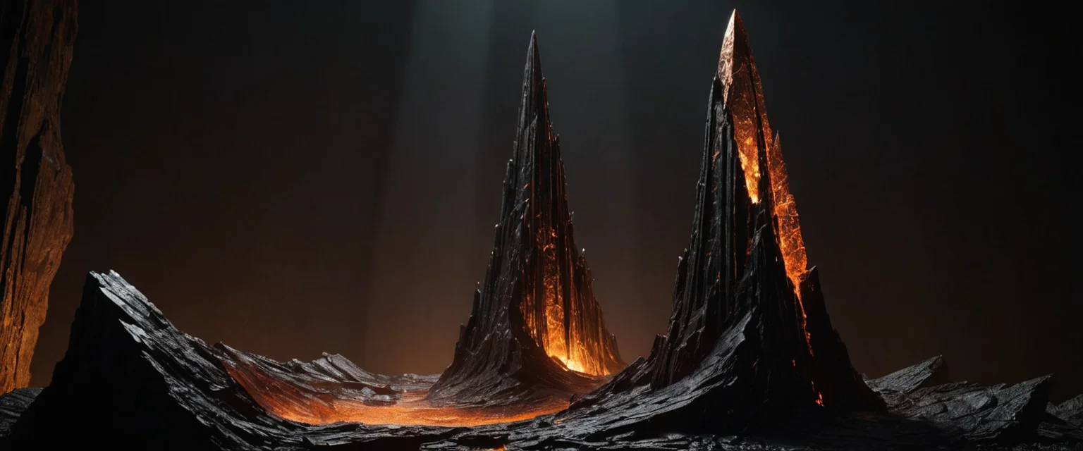 Obsidian Vein Spire — SDXL AI prompt