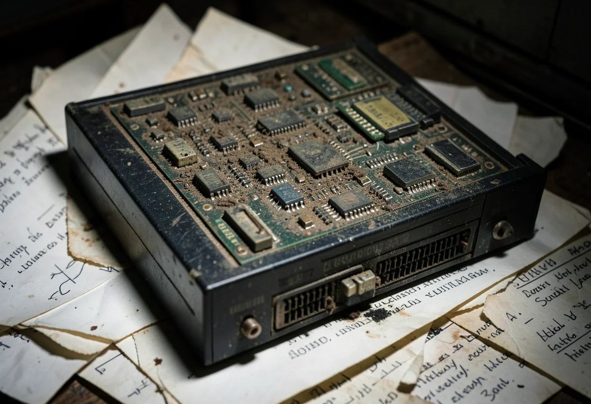 Broken Tech — Flux AI prompt