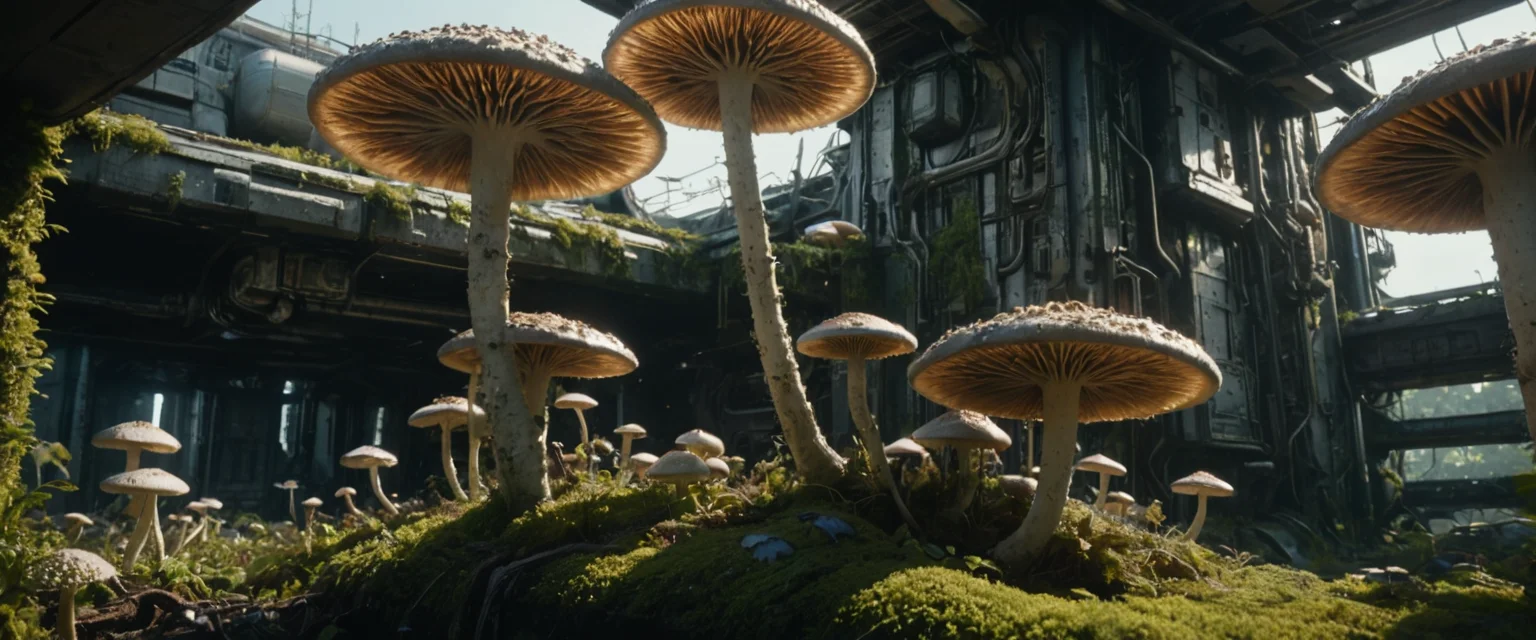 Orbital Fungal Garden — SDXL AI prompt