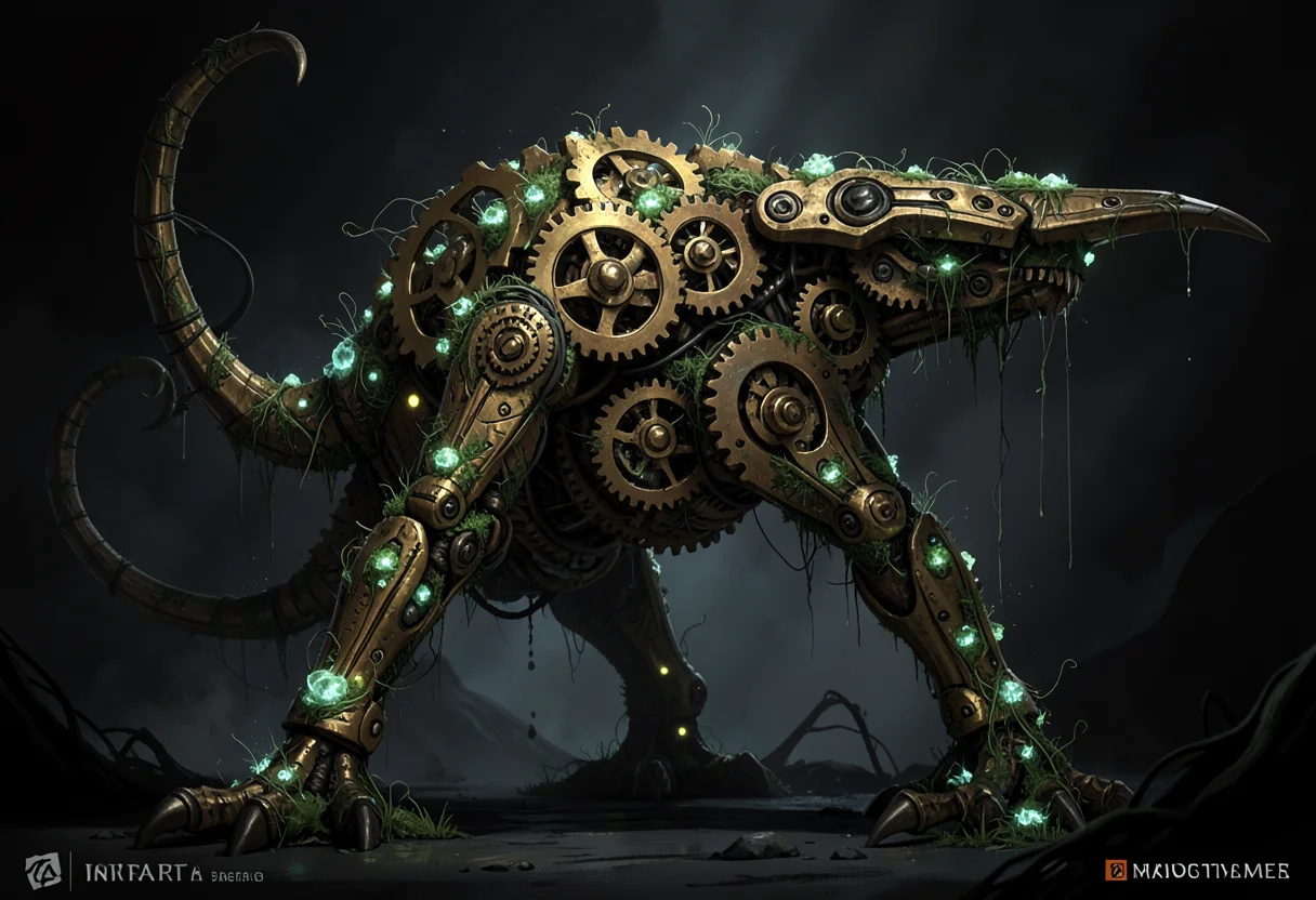 Organic Mech Fusion — Flux AI prompt