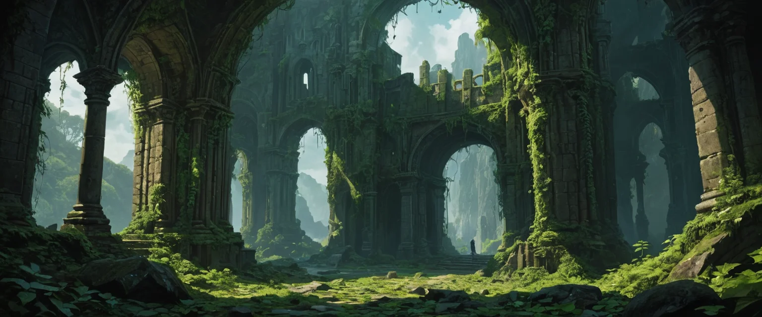 Verdant Ruin — SDXL AI prompt