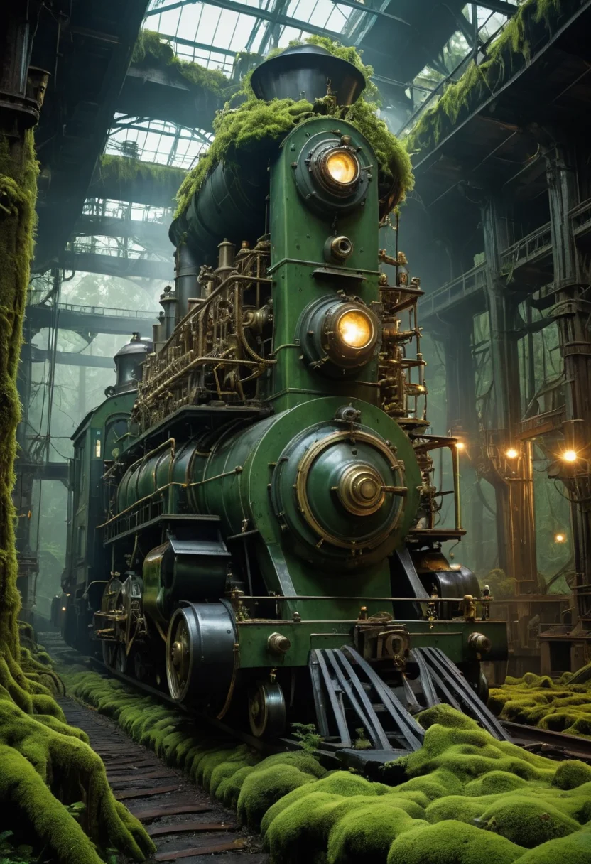 The Rust Engine's Embrace — SDXL AI prompt