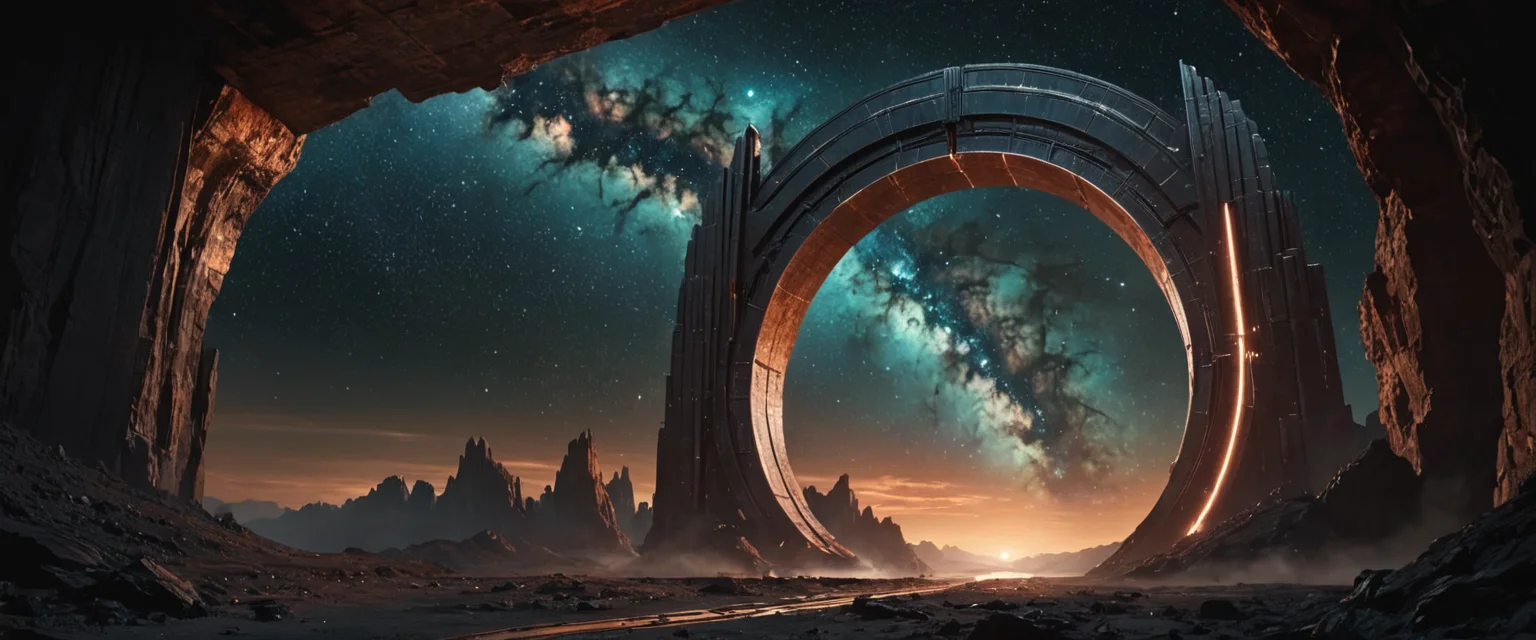 Oxidized Star Gate (architecture) — SDXL AI prompt