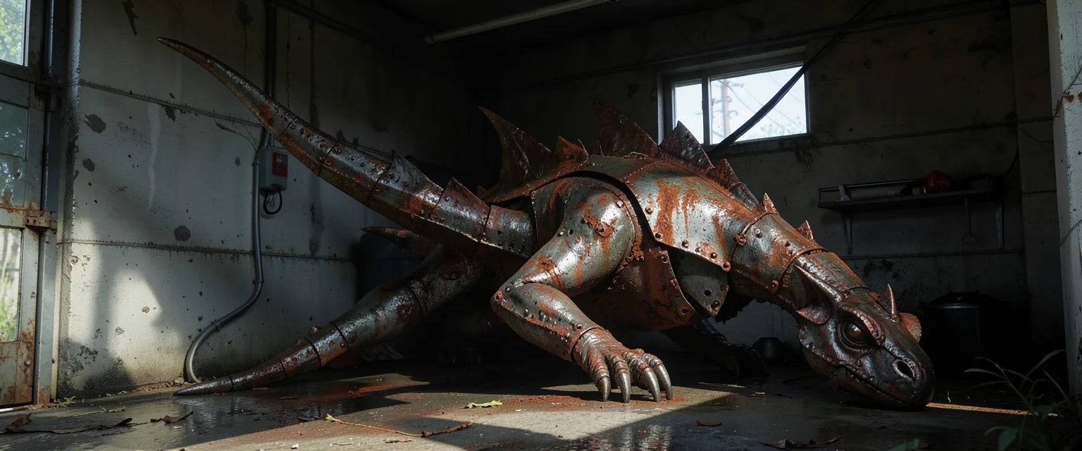 Rusted Wyvern — Flux AI prompt