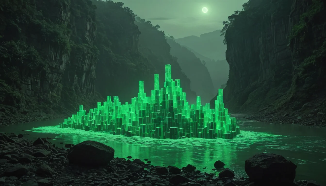 Sedimentary Code River — SDXL AI prompt