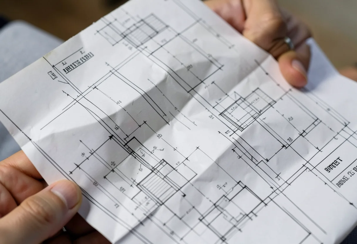 Architectural Draft — Flux AI prompt