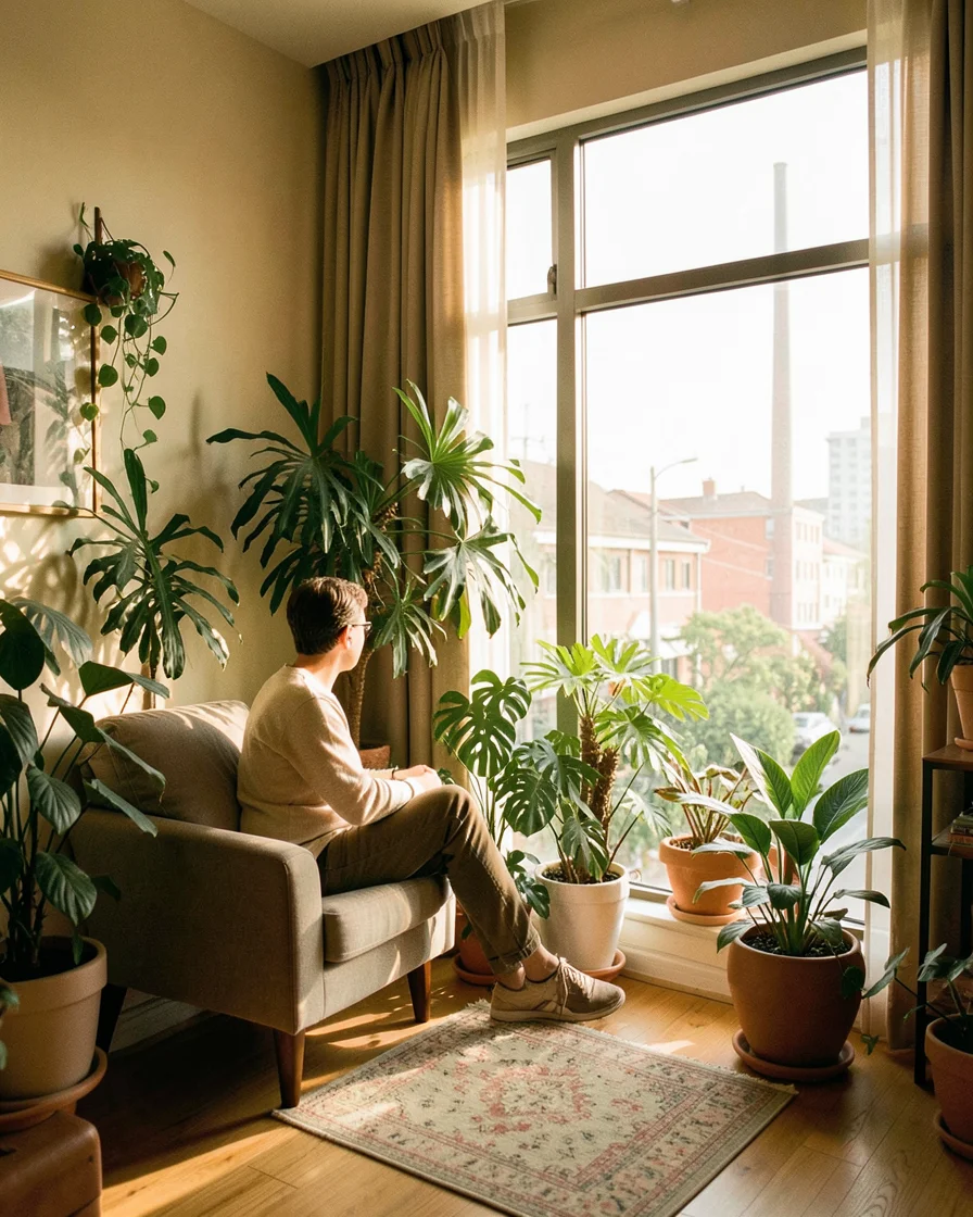 Plant Room Warmth — Flux AI prompt