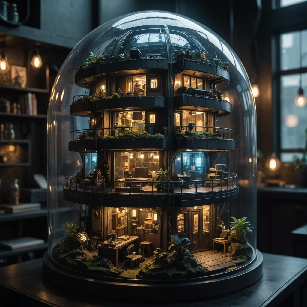 Pocket Universe City — SDXL AI prompt