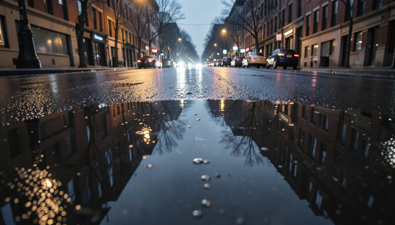 Slicked Pavement — Flux AI prompt